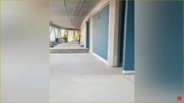 DB视讯官方登录入口诺坎普施工新进展：看台入口走廊、新的洗手间已经涂成了蓝色