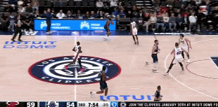 DB真人旗舰手感来了！哈登内外开花连得5分将分差迫近到3分打停热火