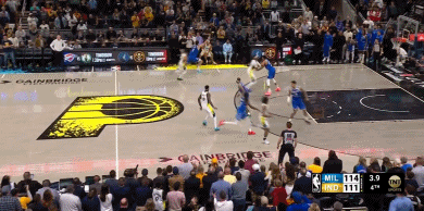 DB视讯官方登录入口以彼之道😝！神奇3+1准绝杀雄鹿 哈利伯顿赛后“戴表”庆祝